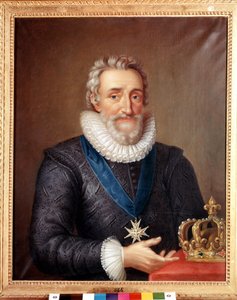 フランス王アンリ4世（1553-1610）の肖像。フィリップ・ド・シャンパーニュ作。ストックホルム国立博物館 作： Philippe de Champaigne