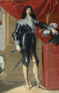 フランスのルイ13世（1601-1643）の肖像 par Champaigne, Philippe, de (1602-1674), 17世紀前半 - 油彩・キャンバス, 209,5x136 - 個人蔵 作： Philippe de Champaigne