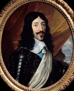 フランス国王ルイ13世の肖像（1601-1643年） フィリップ・ドゥ・シャンパーニュ（1602-1674年）の絵画 17世紀の太陽。0,75x0,62 m パリ、カルナヴァレ美術館 - フランス王ルイ13世（1601-1643年）の肖像。フィリップ・ドゥ・シャンパーニュ（1602-1674）による絵画