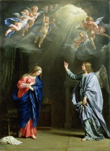 受胎告知 作： Philippe de Champaigne