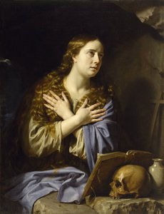 悔い改めたマグダラ - シャンペイン、フィリップ、ド（1602-1674） - 1648 - 油彩・キャンバス - 115,9x88,9 - ヒューストン美術館 作： Philippe de Champaigne