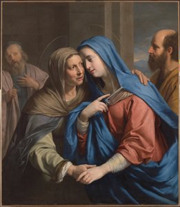 訪問、1643年頃（キャンバスに油彩） 作： Philippe de Champaigne
