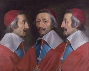 リシュリューの頭のトリプルポートレート、1642