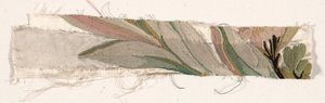 Coverlet Fragment、c。 1760-1770。