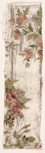 Coverlet Fragment、c。 1760-1770。