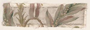 Coverlet Fragment、c。 1760-1770。