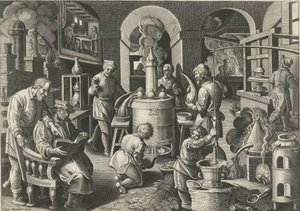 蒸留 新しい発明と発見（シリーズタイトル） Nova Reperta (シリーズタイトル) 作： Philips Galle (attributed to workshop of)