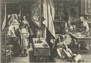 梅毒の薬 新しい発明と発見（シリーズタイトル） Nova Reperta (シリーズタイトル) 作： Philips Galle (attributed to workshop of)