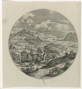 プロクリスはケファロスのアルメンで死んだ Cephalus en Procris (シリーズタイトル) 作： Philips Galle (attributed to workshop of)