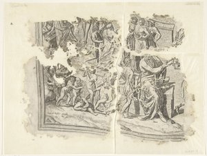 Cebes シーンのプリントの左下隅 Tabula Cebetis Carta Vitae (原題)