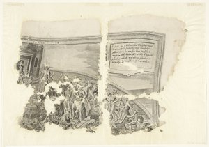 Cebes シーンのプリントの右上隅 Tabula Cebetis Carta Vitae (オブジェクトのタイトル)
