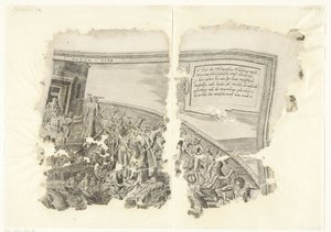 Cebes シーンのプリントの右上隅 Tabula Cebetis Carta Vitae (オブジェクトのタイトル)