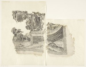 Cebes シーンのプリントの右下隅 Tabula Cebetis Carta Vitae (原題) 作： Philips Galle
