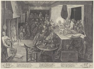 メアリーの死の床 作： Philips Galle