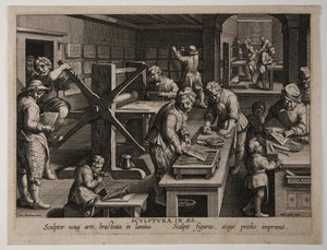 銅版画の発明 1591年頃（エングレーヴィング）