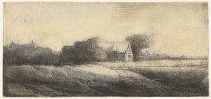 釣り人がボートに乗っている風景 作： Philips Koninck (attributed to)