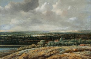 都市を背景にしたパノラマ風景 作： フィリップス・コニンク