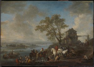 川のホースポンド 作： Philips Wouwerman