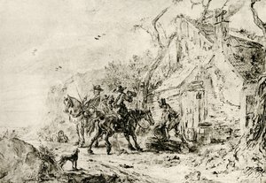 居酒屋に立ち寄る 作： Philips Wouwerman