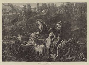 王立アカデミーの展覧会のハイランドパストラル 作： Phillip Richard Morris