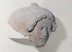女性の頭部、石棺の断片 作： Phoenician