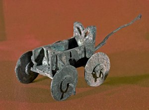 フェニキア人の文明：ブロンズ製奉納タンク。紀元前2530年パリ、ルーヴル美術館 作： Phoenician Phoenician
