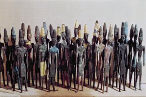 ビブロスのオベリスク神殿の供物像（金・ブロンズ