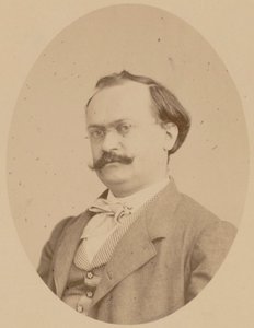 作曲家シャルル・ルコックの肖像 1832-1918, 1866. 作： Photo studio A. Legras.