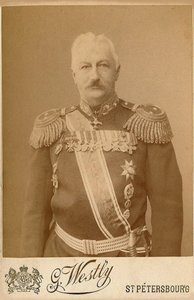 コンスタンチン・パブロビッチ・プレジビアーノ将軍 1840-1905。 作： Photo studio E. Westly and Co.