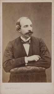 作曲家エミール・ジョナスの肖像 1827-1905. 作： Photo studio Legé and Bergeron.