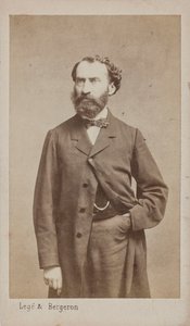 作曲家プロスパー・パスカルの肖像 1825-1880年、c. 1875年。 作： Photo studio Legé and Bergeron.