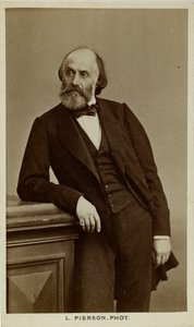 詩人ビクター・デ・ラプレードの肖像1812-1883、c。 1870。 作： Photo studio Mayer and Pierson.