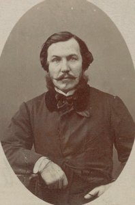ピアニストで作曲家のアルフレッド・クイダン (1815-1893) の肖像。