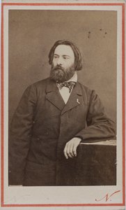ピアニストで作曲家のエミール・プルデントの肖像、1817～1863年、1860年頃。 作： Photo studio Nadar.