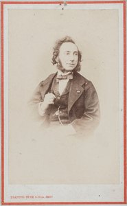 バイオリニストで作曲家のカミロ・シヴォリの肖像 1815-1894 .
