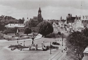 ビクトリア州ベンディゴの風景（モノクロ写真 作： Photographer Australian