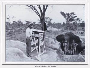 沖積採鉱者、オラバンダ（モノクロ写真 作： Photographer Australian