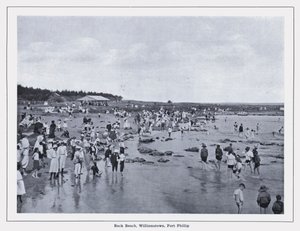 ポートフィリップ、ウィリアムスタウン、バックビーチ（モノクロ写真 作： Photographer Australian
