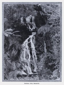 HealesvilleのMathinna Falls（モノクロ写真 作： Photographer Australian