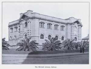 シドニーのミッチェル図書館（モノクロ写真 作： Photographer Australian
