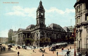 市庁舎、メルボルン (カラー写真) 作： Photographer Australian