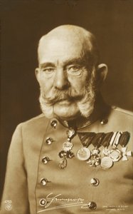 オーストリア皇帝フランツ・ヨーゼフ1世（モノクロ写真） 作： Photographer Austrian