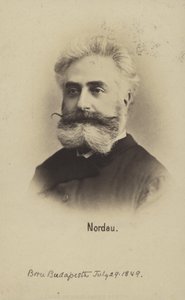 マックス・ノルダウ（1849～1923）、ハンガリーのシオニスト指導者、作家（モノクロ写真）
