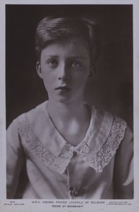 レオポルド皇太子（後のベルギー国王レオポルド3世）（モノクロ写真 作： Photographer Belgian