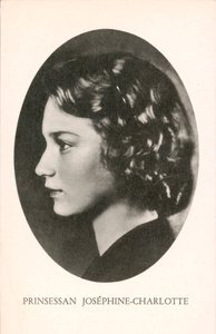 ベルギー王女ジョゼフィーヌ＝シャルロット（モノクロ写真）