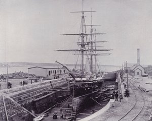 カナダHMS「カナダ」（モノクロ写真 作： Photographer Canadian