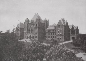 オンタリオ州議会議事堂（トロント）（白黒写真 作： Photographer Canadian