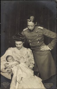 セシリエ公爵夫人とプロイセン公ウィリアム、子供たち 作： Photographer German
