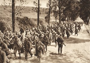 エイスンの戦いでソワソンとフィスムの間の道路にいたフランス人捕虜たち