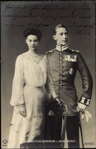 ドイツ皇太子と花嫁、フリードリヒ・ヴィルヘルム、RPH 作： Photographer German